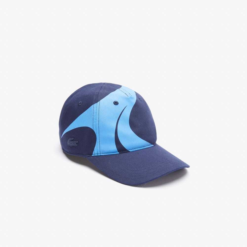 Lacoste SPORT x Theo Curin Organic Cotton Cap Navy Blue / Blue | FIB-147056