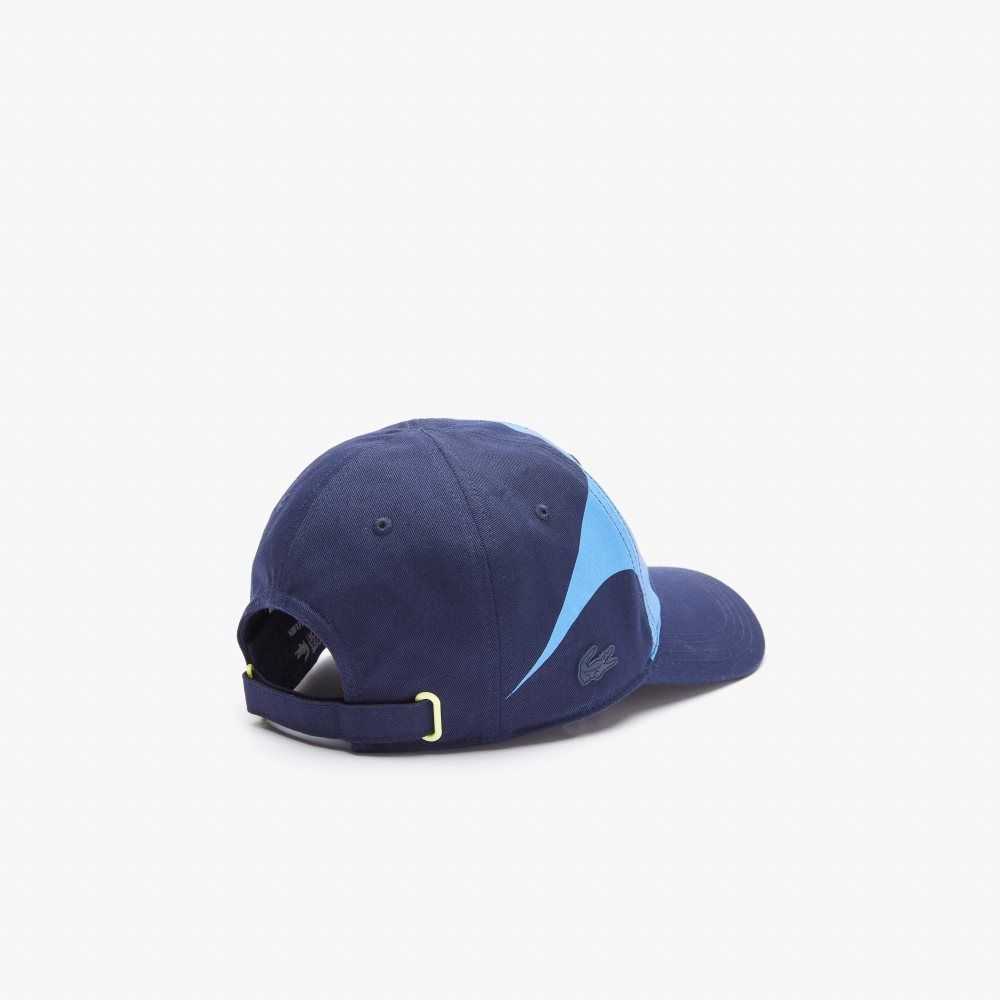 Lacoste SPORT x Theo Curin Organic Cotton Cap Navy Blue / Blue | FIB-147056