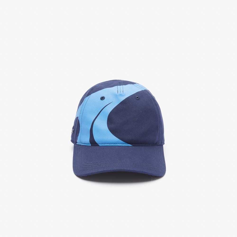 Lacoste SPORT x Theo Curin Organic Cotton Cap Navy Blue / Blue | FIB-147056