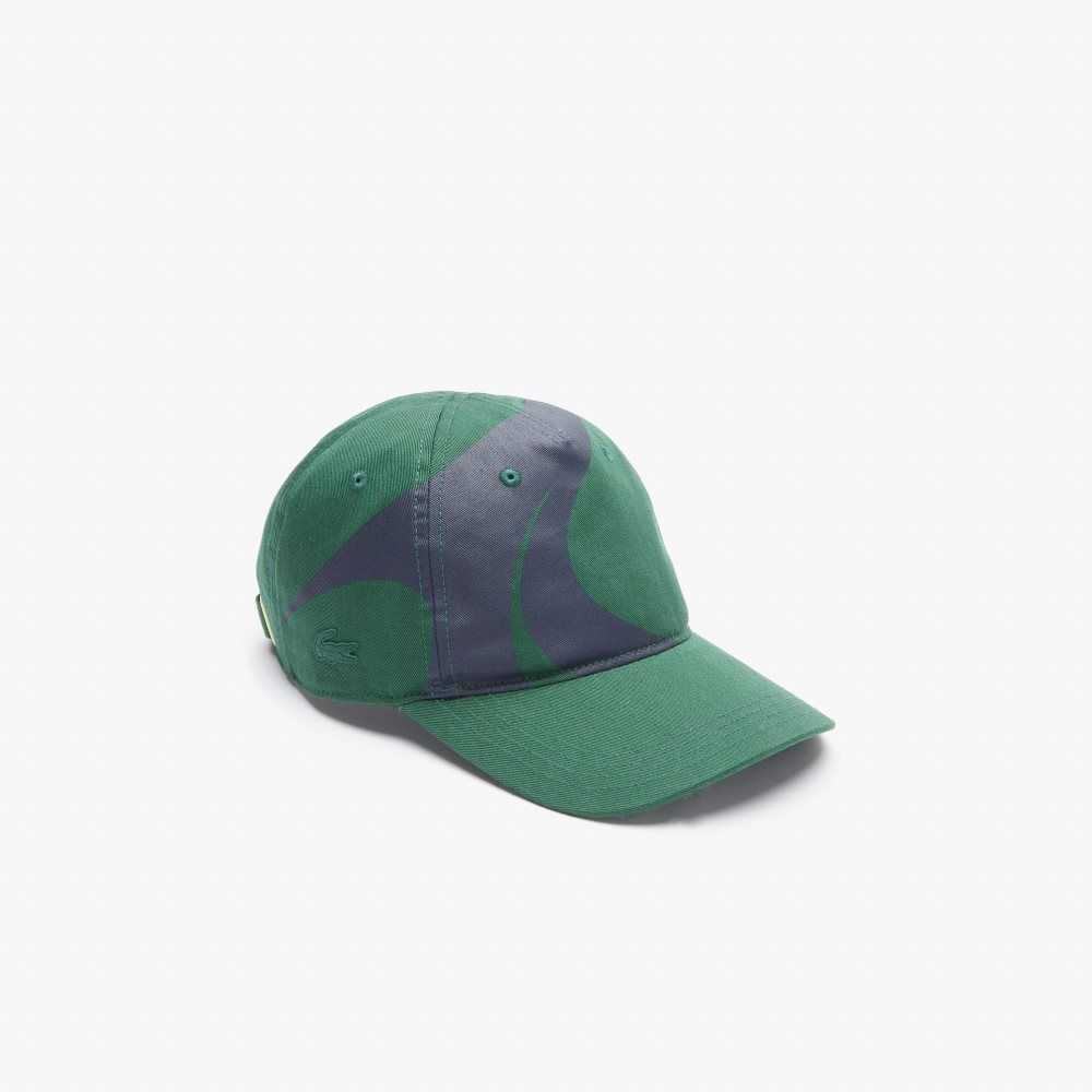 Lacoste SPORT x Theo Curin Organic Cotton Cap Green / Navy Blue | HMC-746830