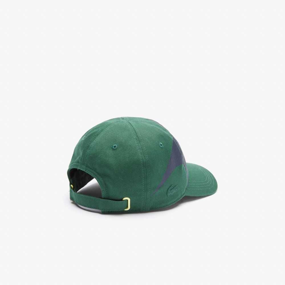 Lacoste SPORT x Theo Curin Organic Cotton Cap Green / Navy Blue | HMC-746830