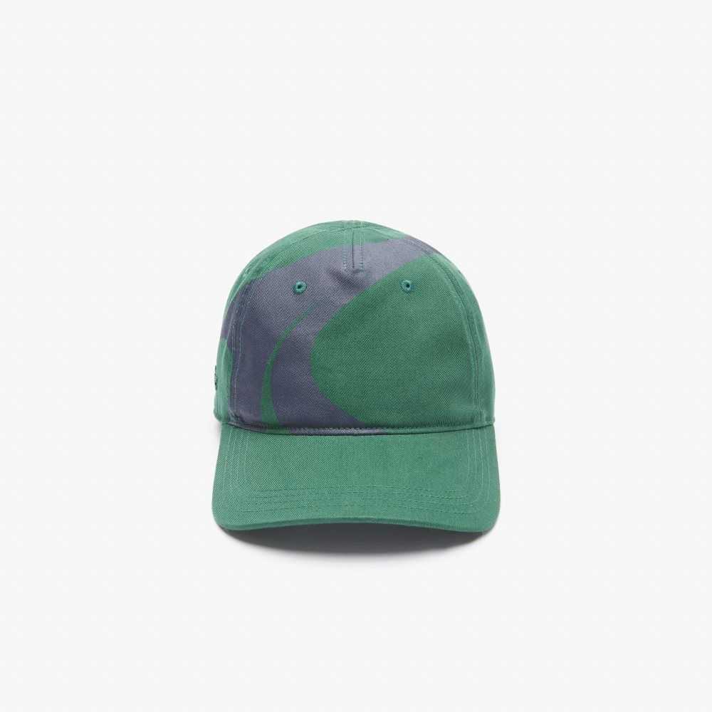 Lacoste SPORT x Theo Curin Organic Cotton Cap Green / Navy Blue | HMC-746830