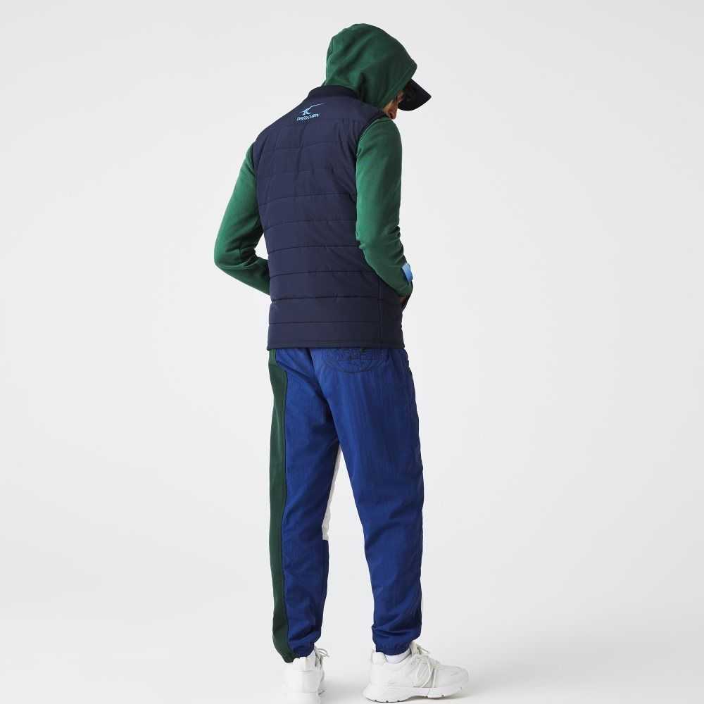 Lacoste SPORT x Theo Curin Vest Jacket Navy Blue / Blue | YOI-523704