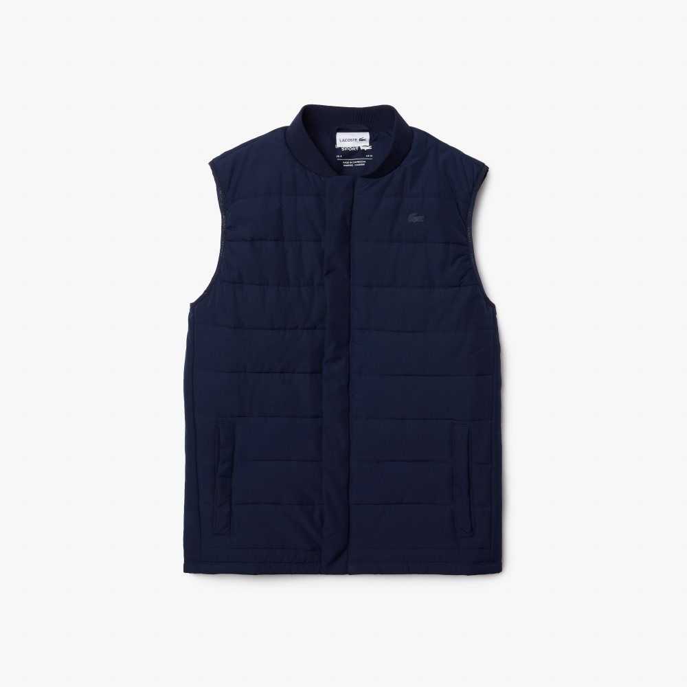 Lacoste SPORT x Theo Curin Vest Jacket Navy Blue / Blue | YOI-523704