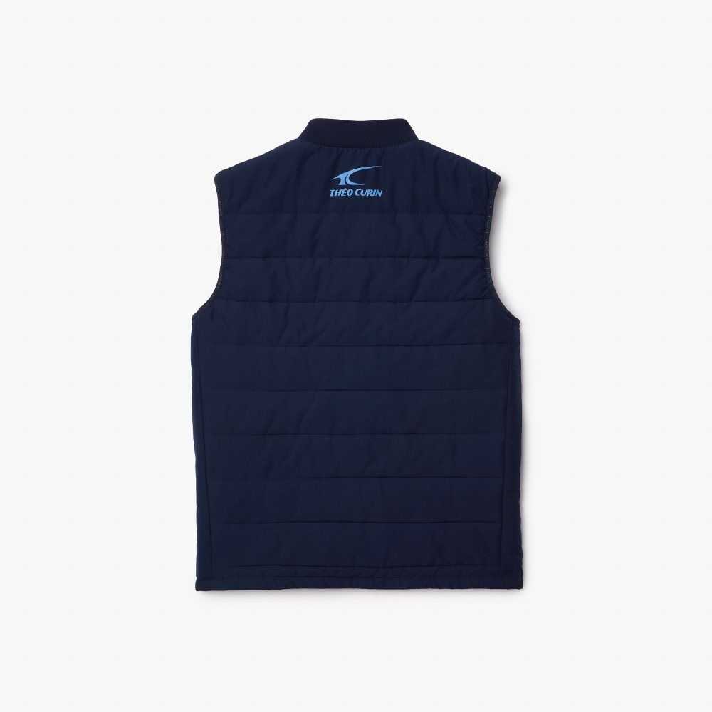 Lacoste SPORT x Theo Curin Vest Jacket Navy Blue / Blue | YOI-523704