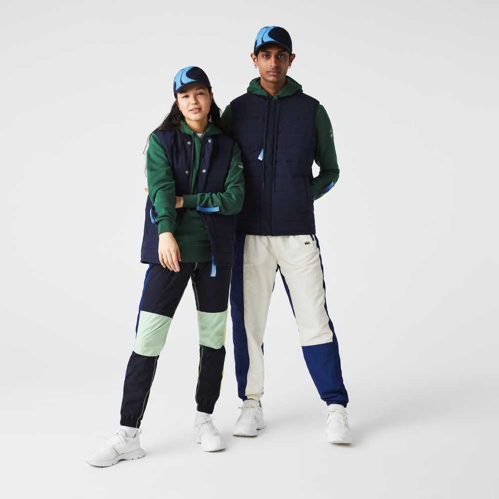 Lacoste SPORT x Theo Curin Vest Jacket Navy Blue / Blue | YOI-523704