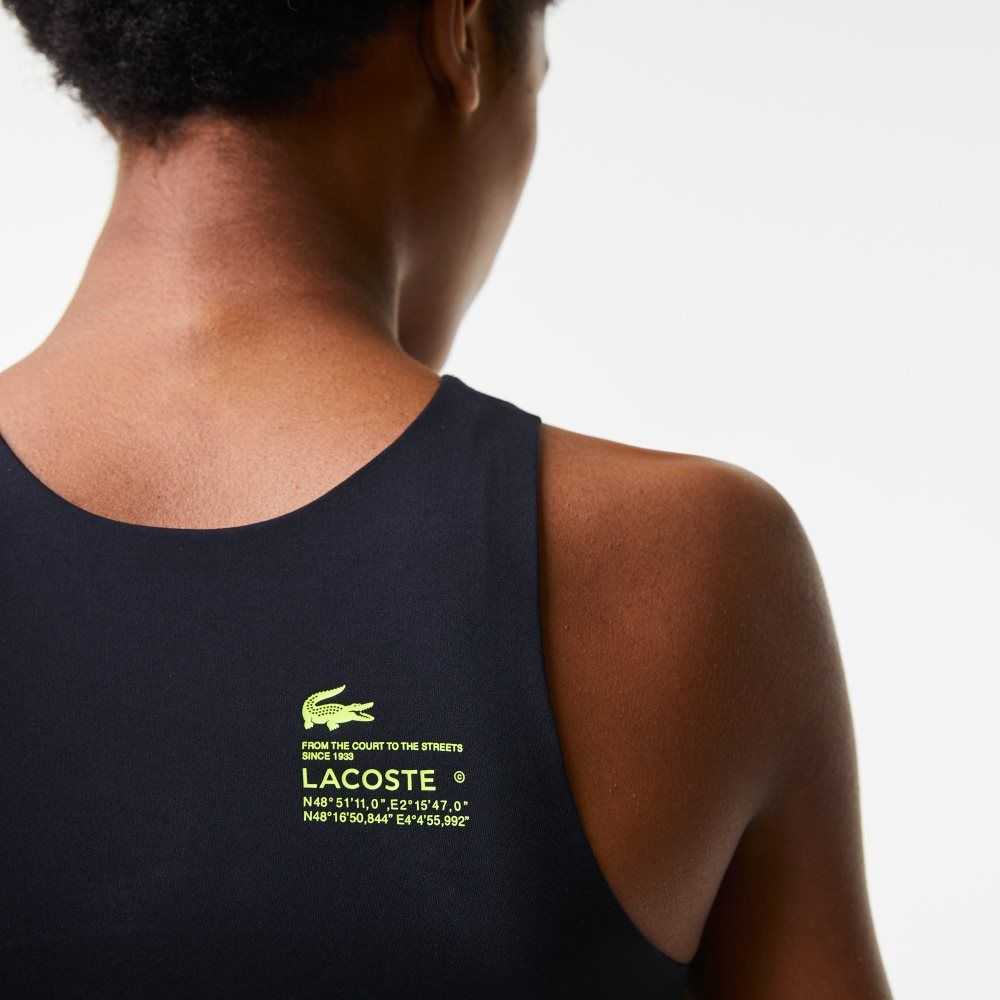 Lacoste Seamless Sports Bra Black | TVZ-150367