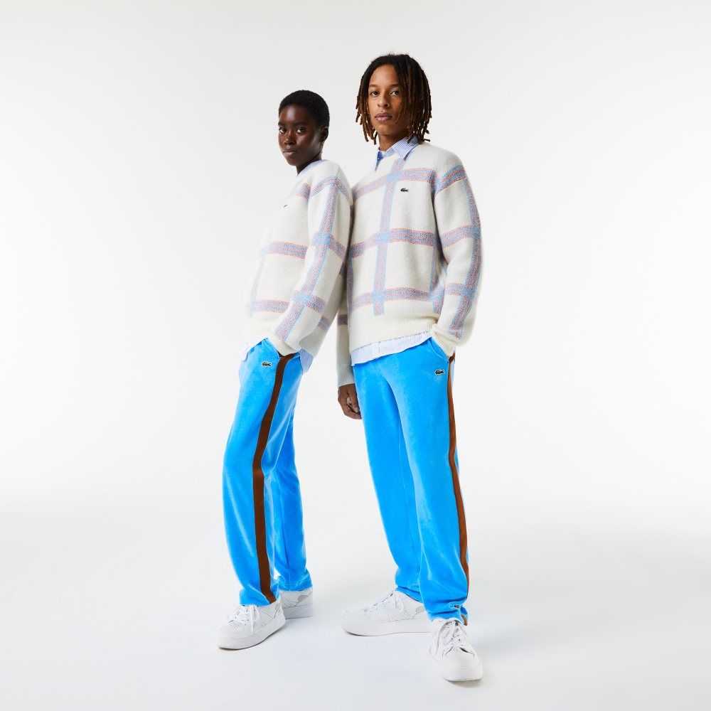 Lacoste Side Contrast Band Trackpants Blue | OHU-856047