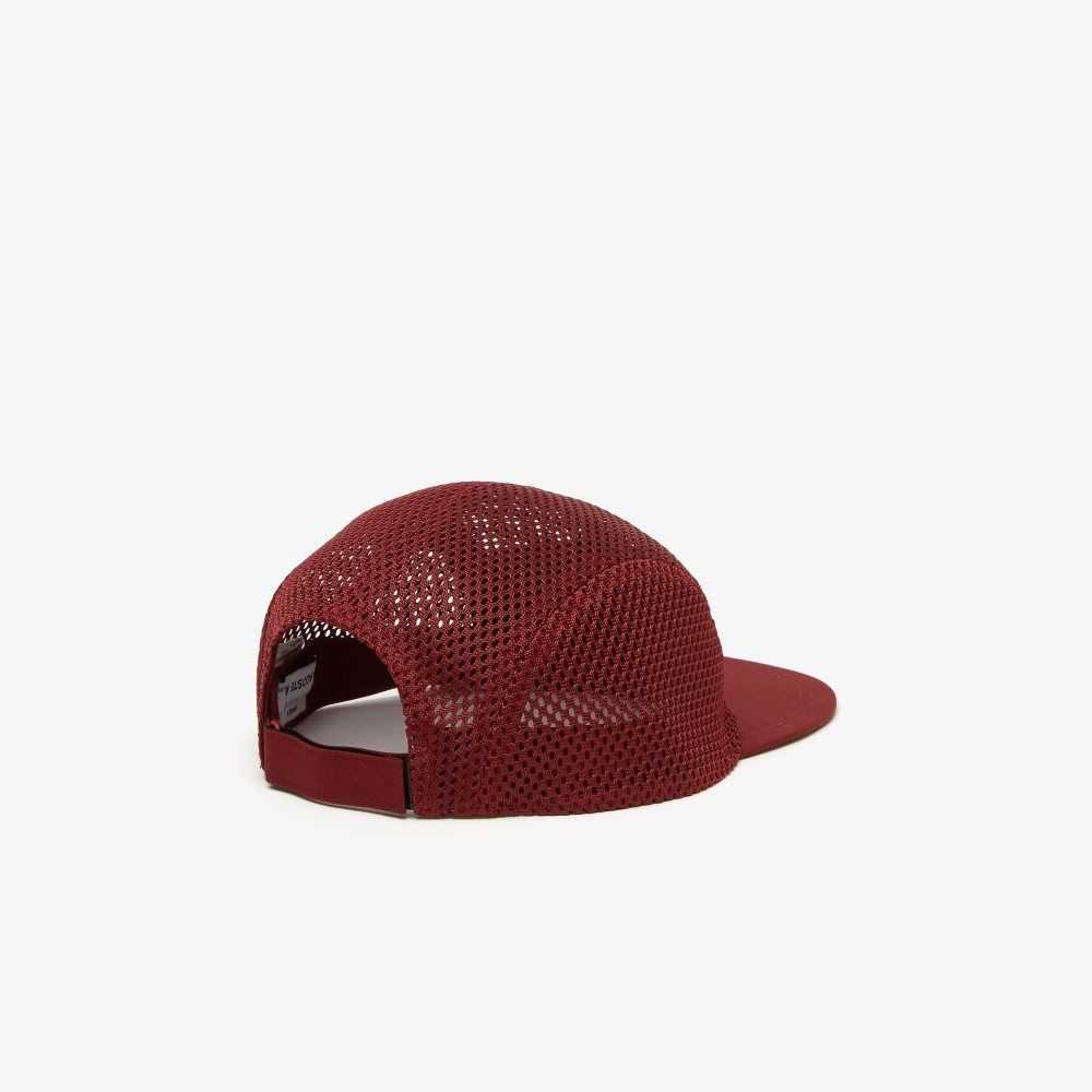 Lacoste Silicone Crocodile Cap Bordeaux | EXY-249086