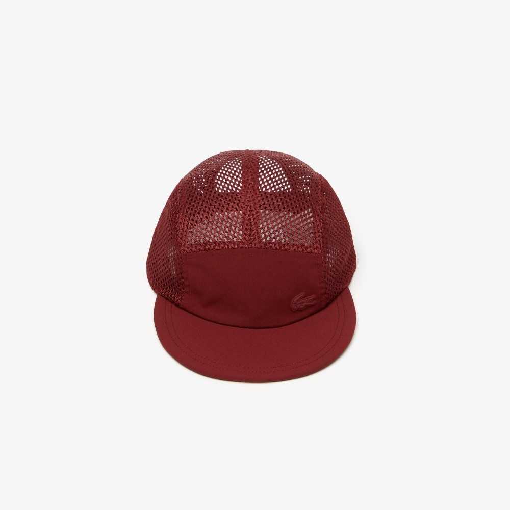 Lacoste Silicone Crocodile Cap Bordeaux | EXY-249086