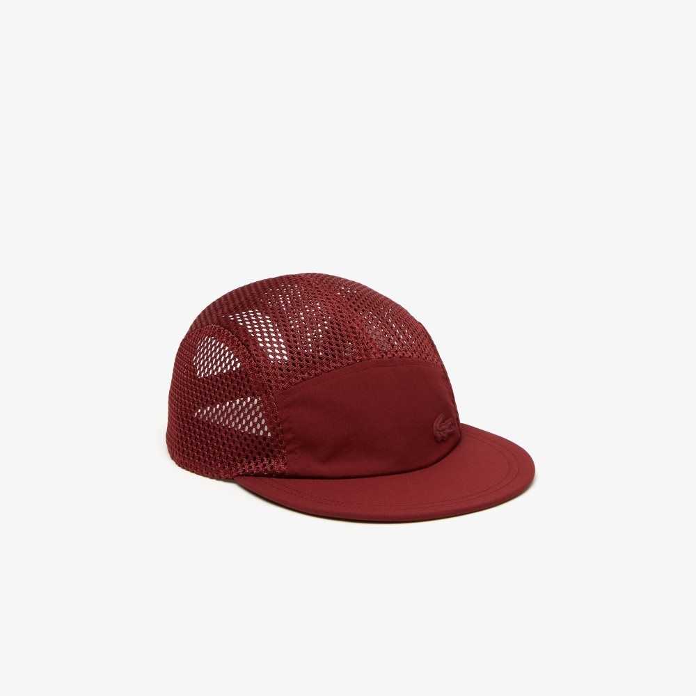 Lacoste Silicone Crocodile Cap Bordeaux | EXY-249086