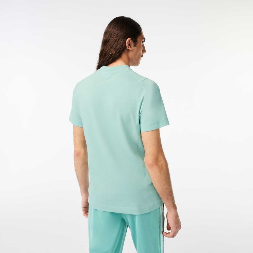 Lacoste Slim Fit Organic Cotton Pique T-Shirt Mint | FKV-253716