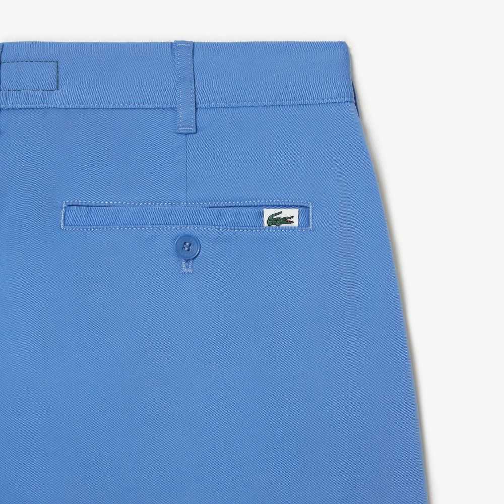 Lacoste Slim Fit Stretch Cotton Bermuda Shorts Blue | SYD-541096