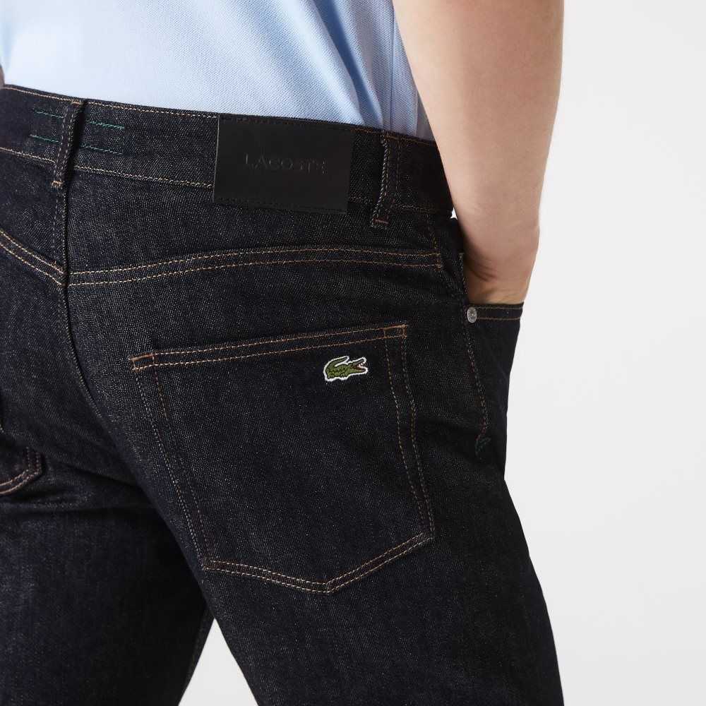 Lacoste Slim Fit Stretch Cotton Denim Pants Blue | BWC-598041