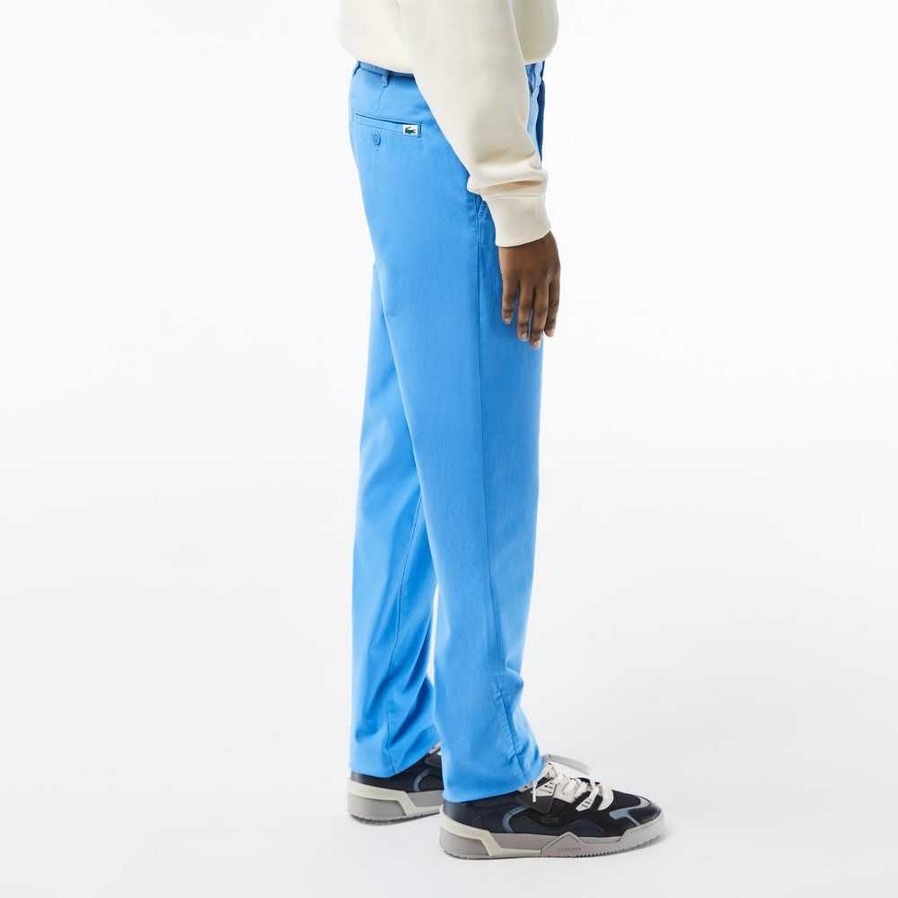 Lacoste Slim Fit Stretch Cotton Pants Blue | SQB-812354