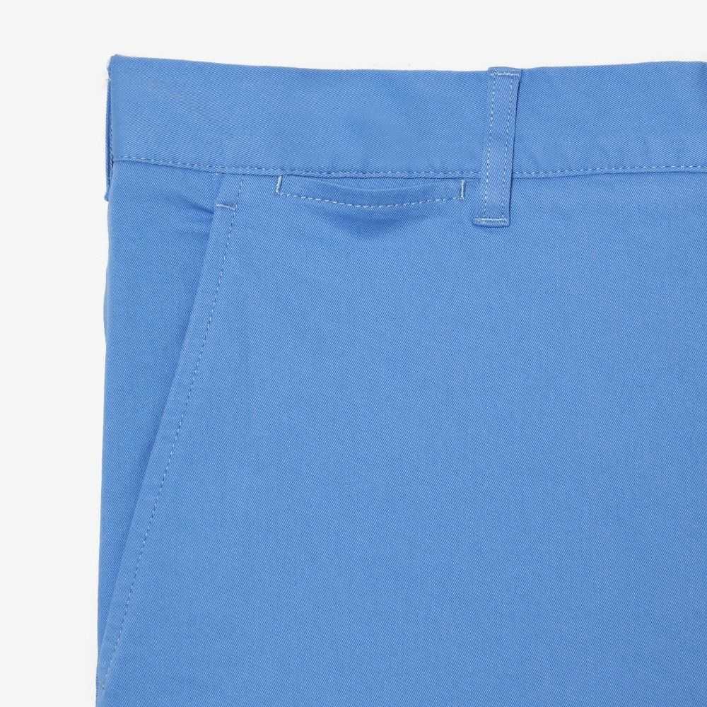 Lacoste Slim Fit Stretch Cotton Pants Blue | SQB-812354