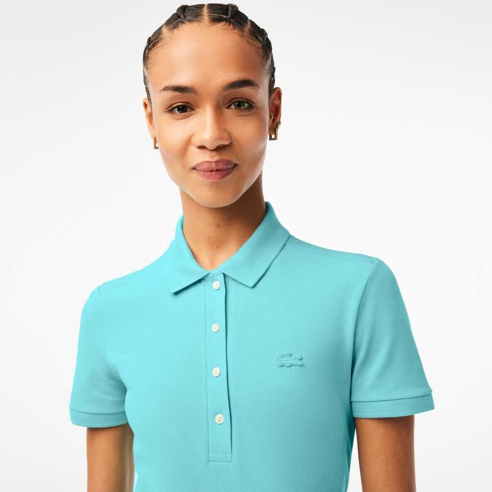 Lacoste Slim Fit Stretch Cotton Pique Polo Mint | CIG-978425