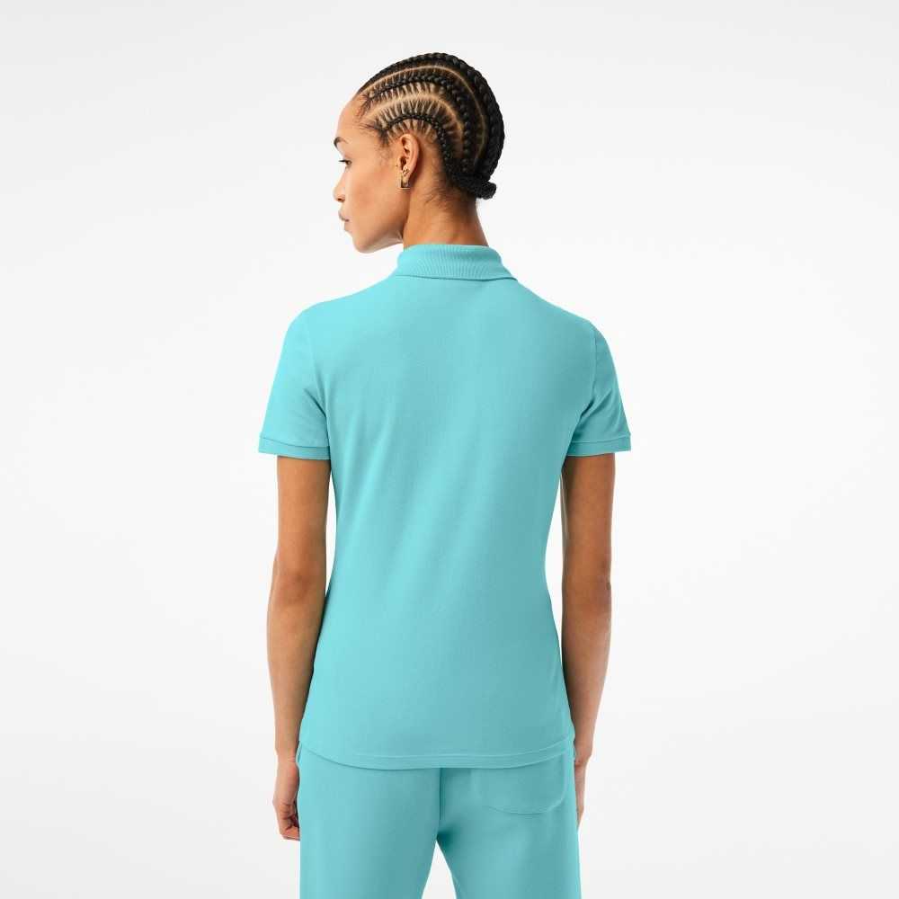 Lacoste Slim Fit Stretch Cotton Pique Polo Mint | CIG-978425