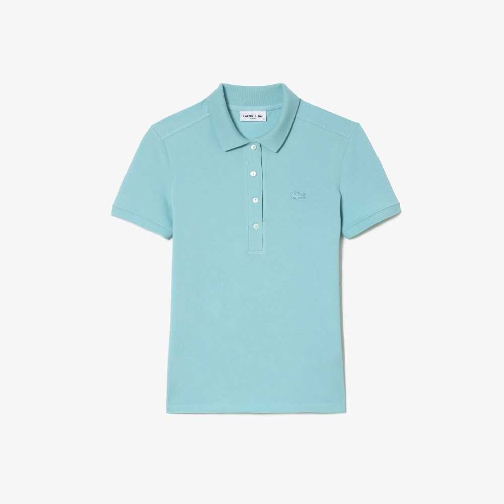 Lacoste Slim Fit Stretch Cotton Pique Polo Mint | CIG-978425