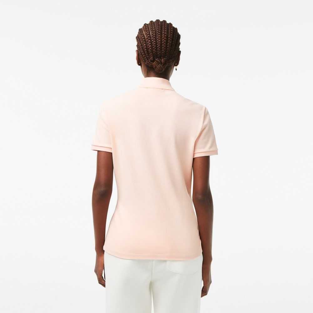 Lacoste Slim Fit Stretch Cotton Pique Polo Light Pink | EAY-172365