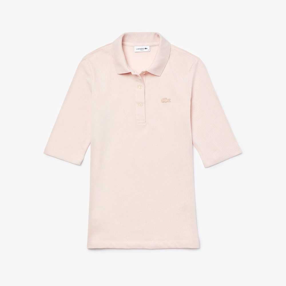 Lacoste Slim Fit Supple Cotton Polo Light Pink | KOI-394580