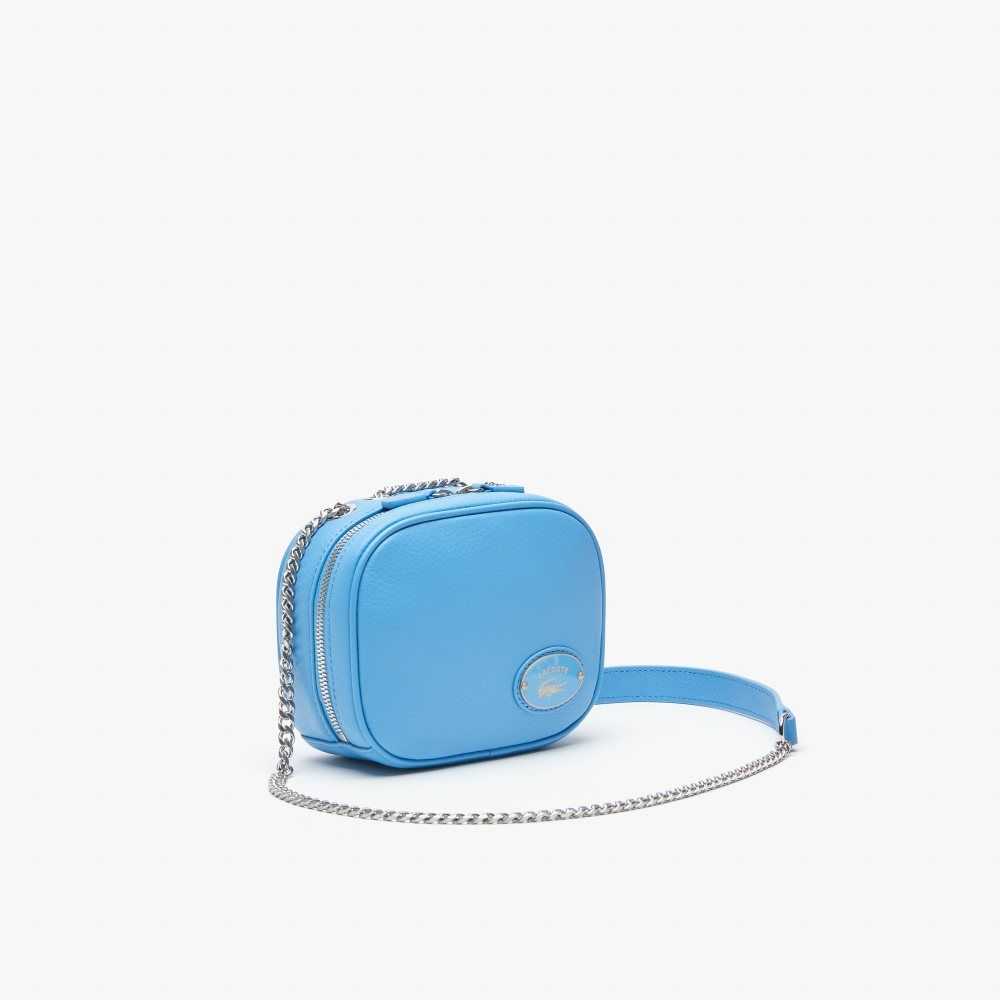 Lacoste Small Grained Leather Crossover Bag Argentine | RMP-307648