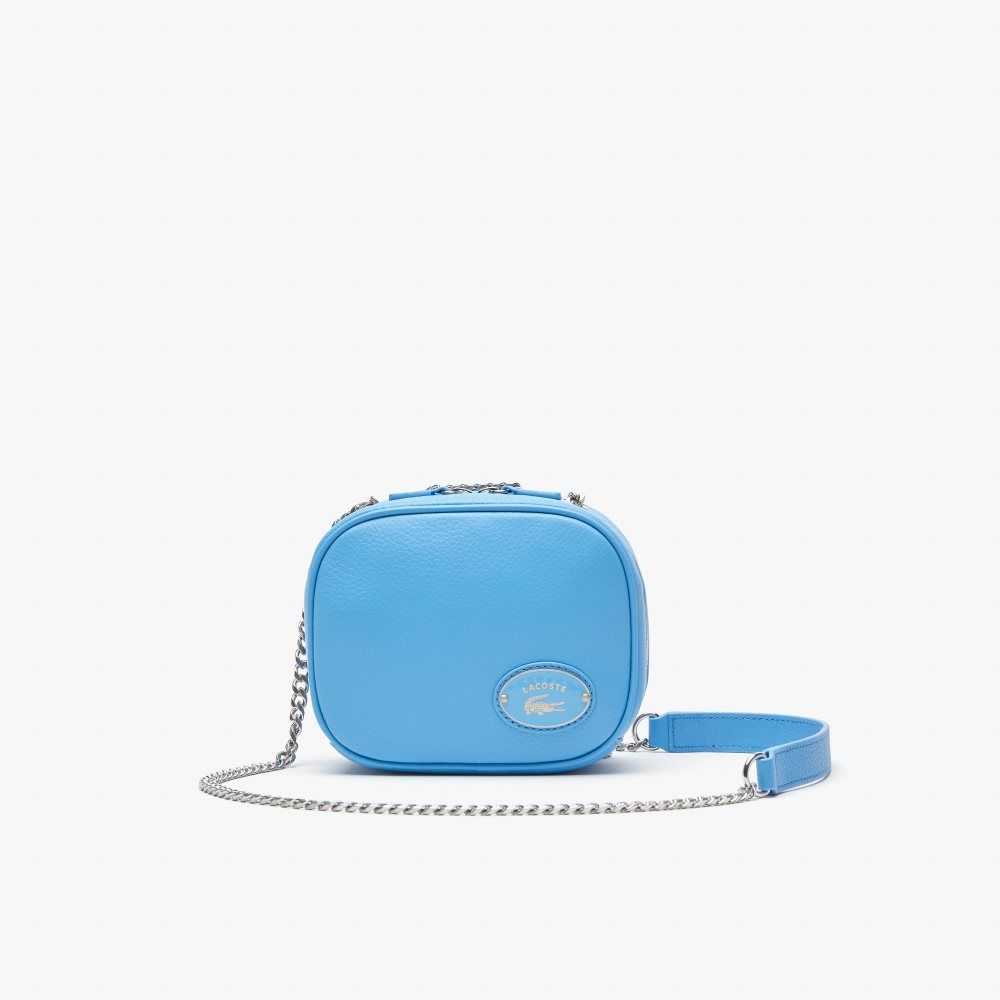 Lacoste Small Grained Leather Crossover Bag Argentine | RMP-307648