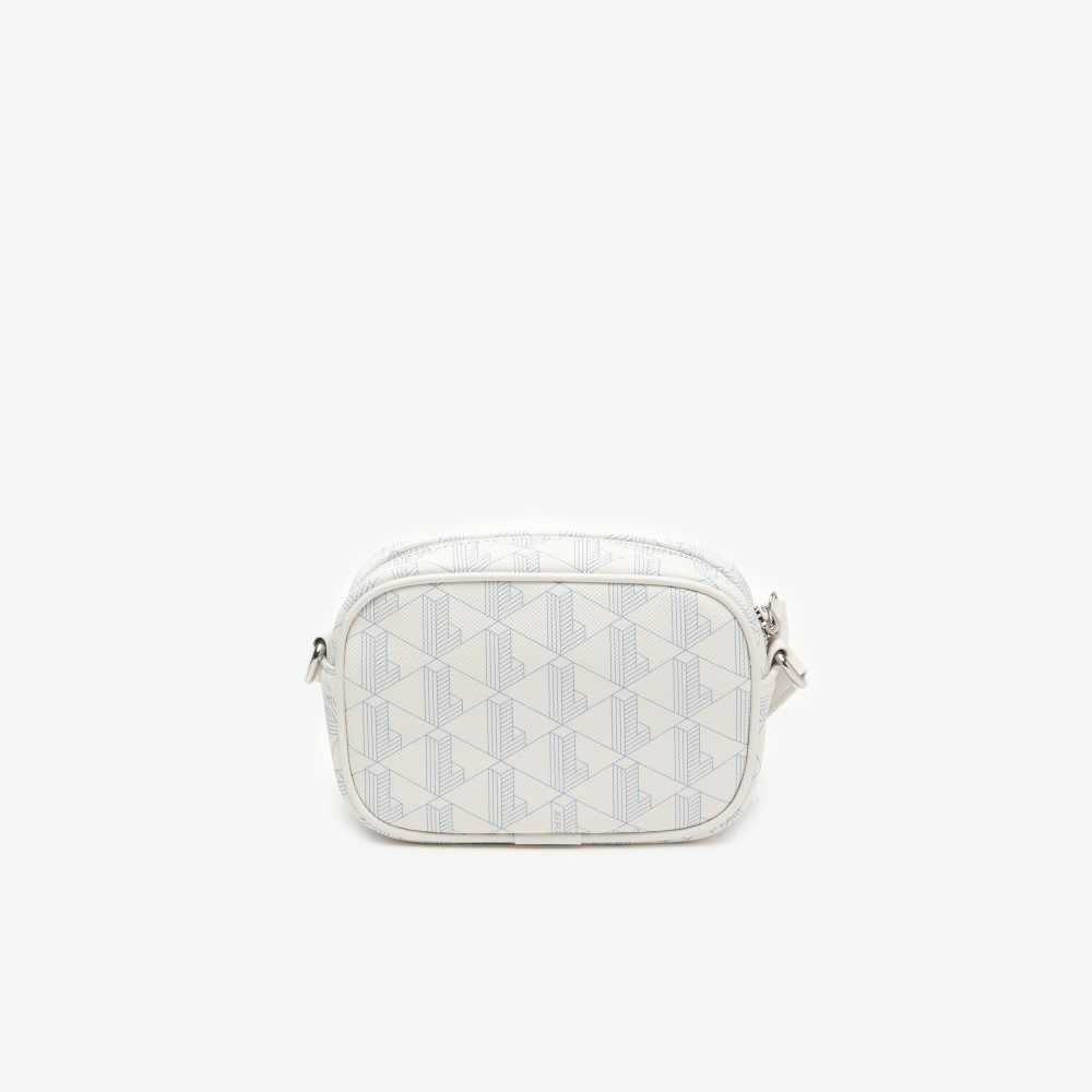 Lacoste Small Monogram Print Cross Body Bag Mono Farine Panorama | ORL-482310