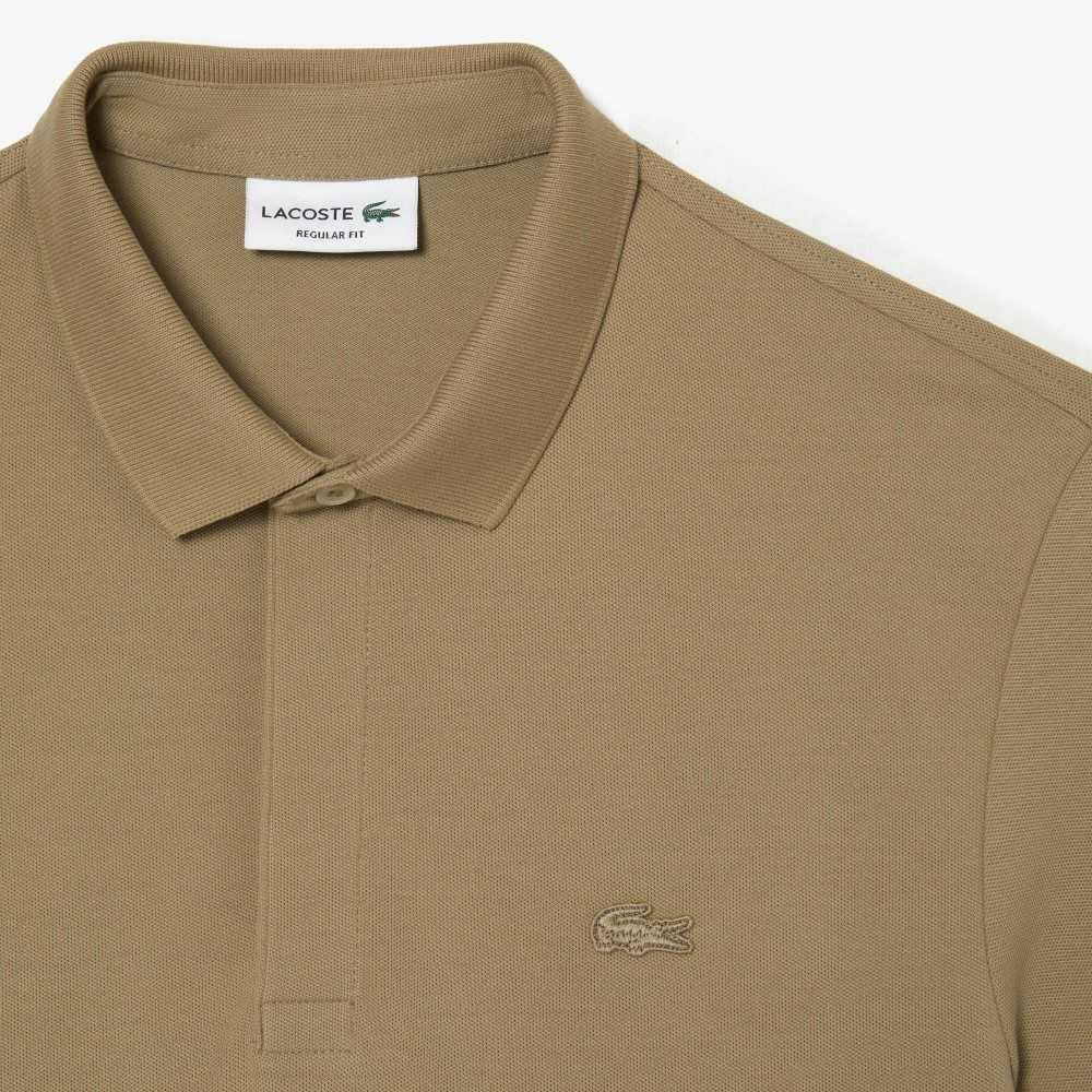 Lacoste Smart Paris Polo Stretch Cotton Beige | AEQ-501437