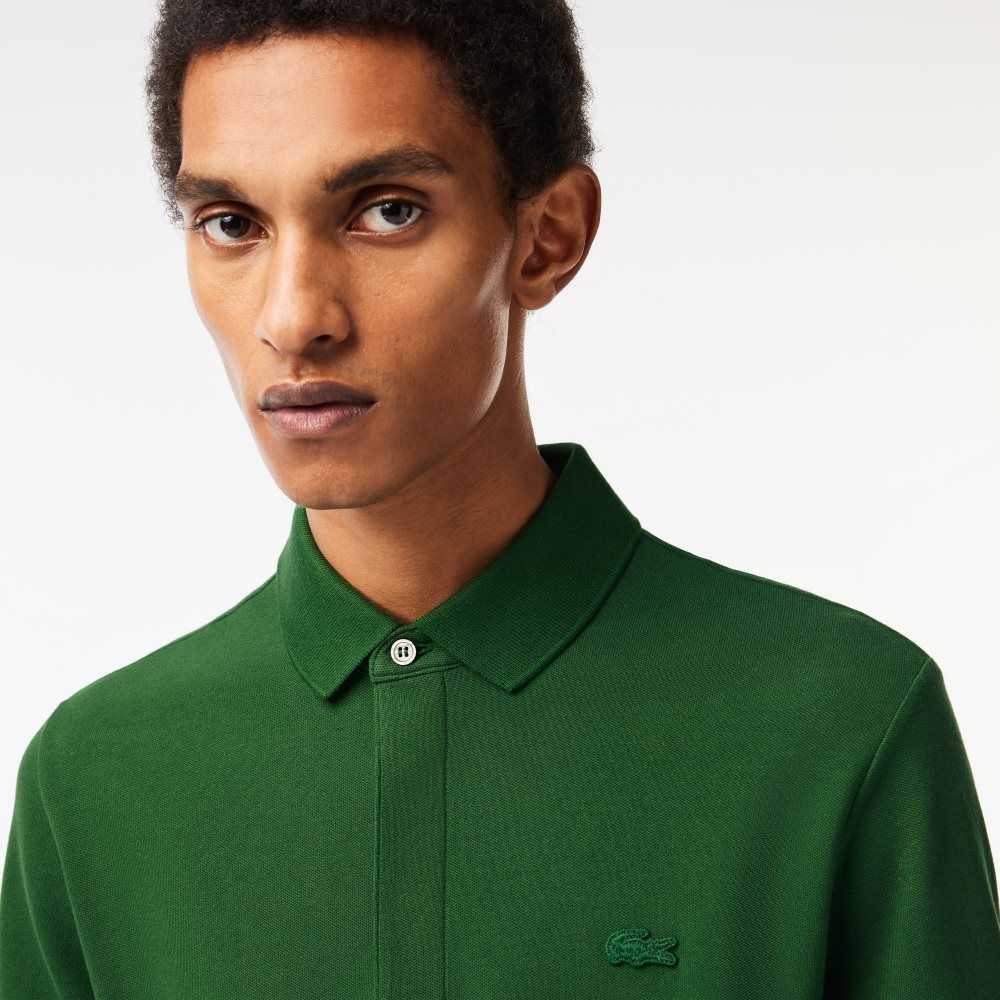 Lacoste Smart Paris Polo Stretch Cotton Green | CBD-948706