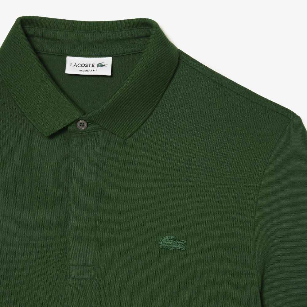 Lacoste Smart Paris Polo Stretch Cotton Green | CBD-948706