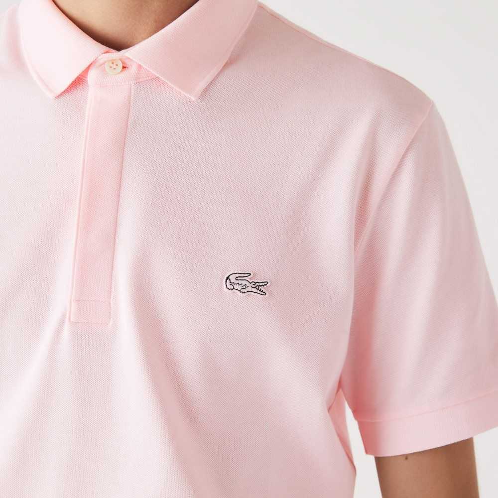 Lacoste Smart Paris Polo Stretch Cotton Light Pink | EDO-271938