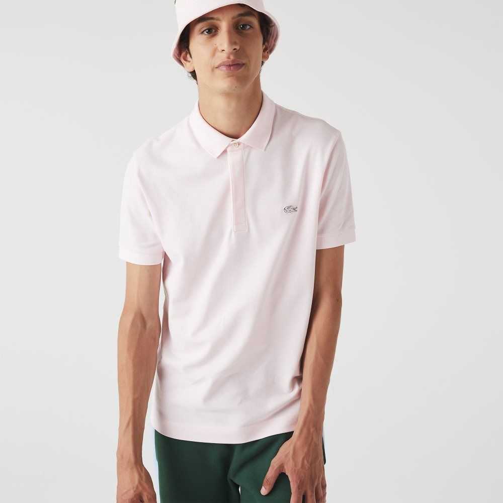 Lacoste Smart Paris Polo Stretch Cotton Light Pink | EDO-271938