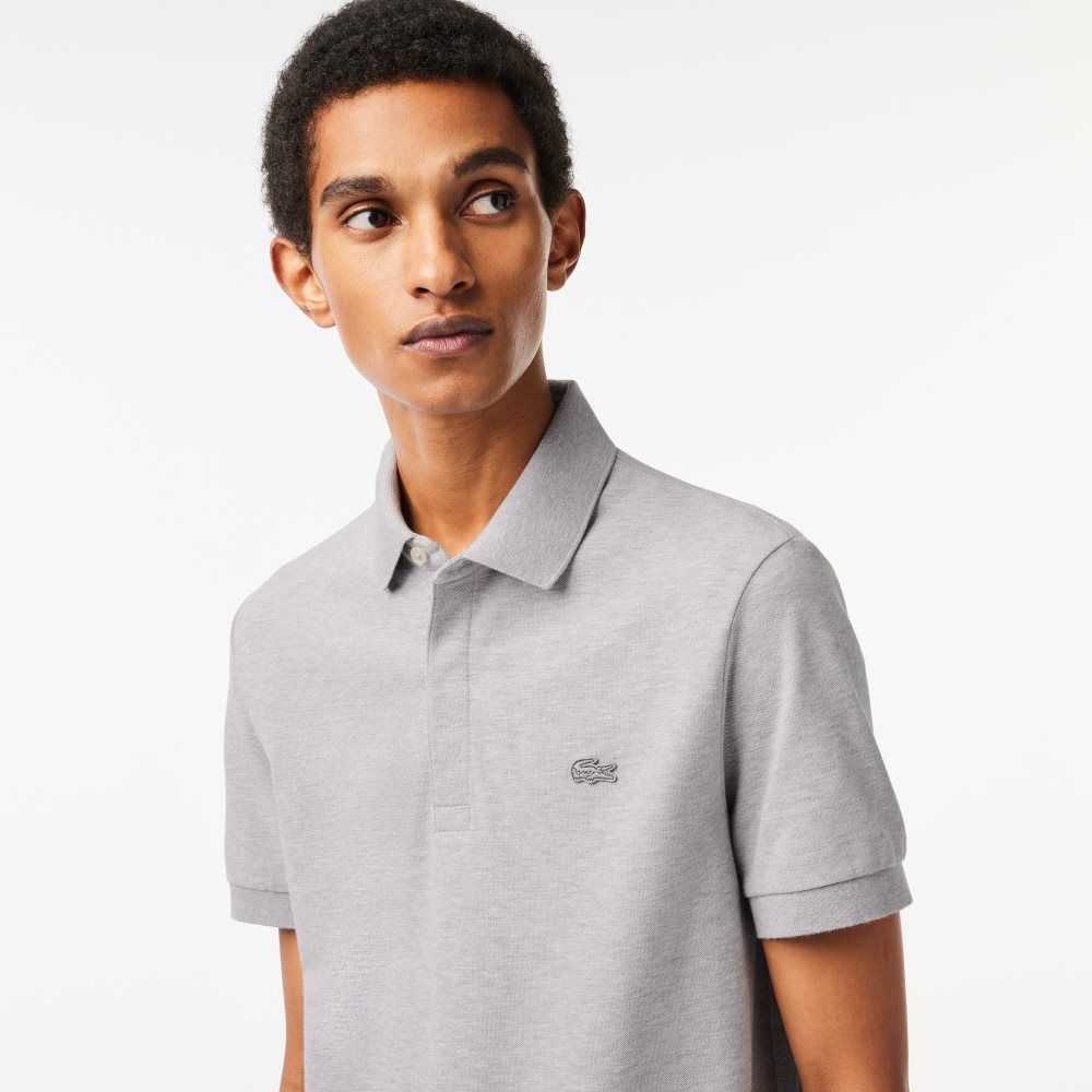 Lacoste Smart Paris Polo Stretch Cotton Grey Chine | EFA-579462