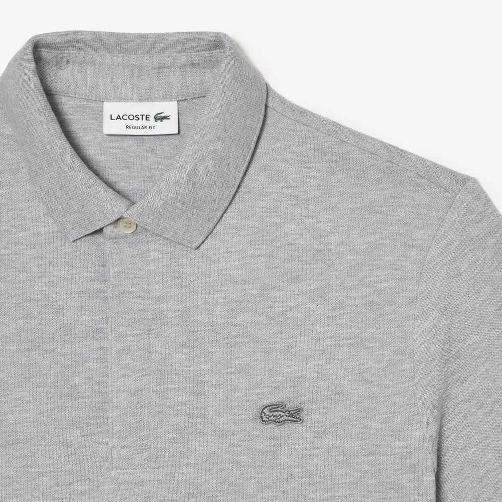 Lacoste Smart Paris Polo Stretch Cotton Grey Chine | EFA-579462