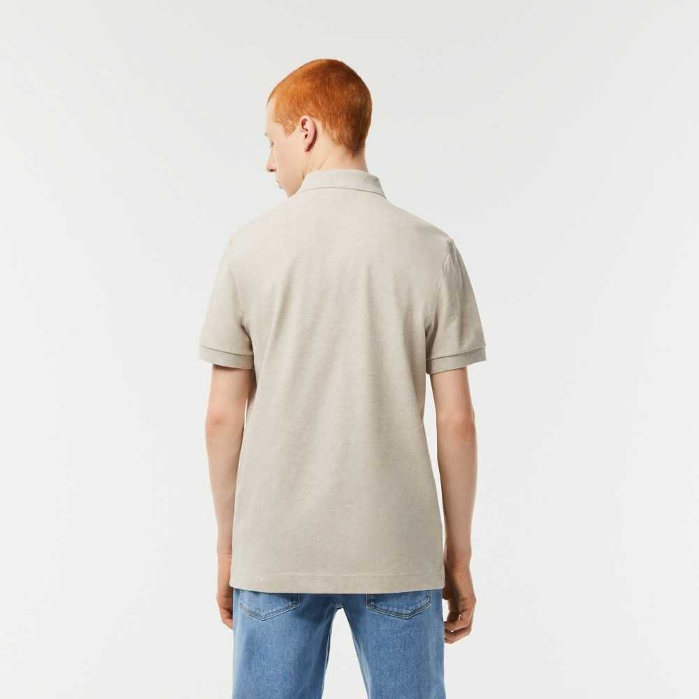 Lacoste Smart Paris Polo Stretch Cotton Beige | FWD-154239