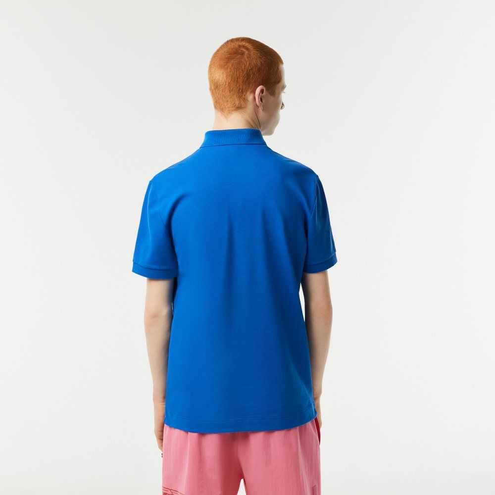 Lacoste Smart Paris Polo Stretch Cotton Blue | HJG-435691