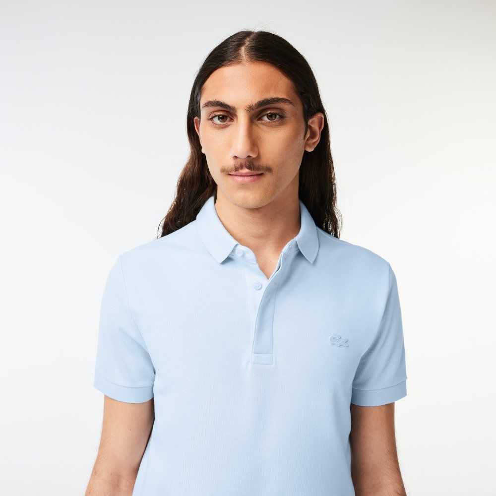 Lacoste Smart Paris Polo Stretch Cotton Light Blue | HTN-304618