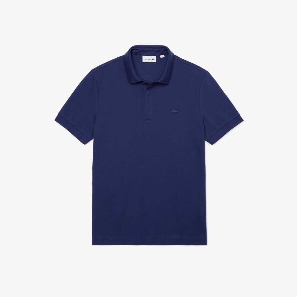 Lacoste Smart Paris Polo Stretch Cotton Blue | KSU-430219