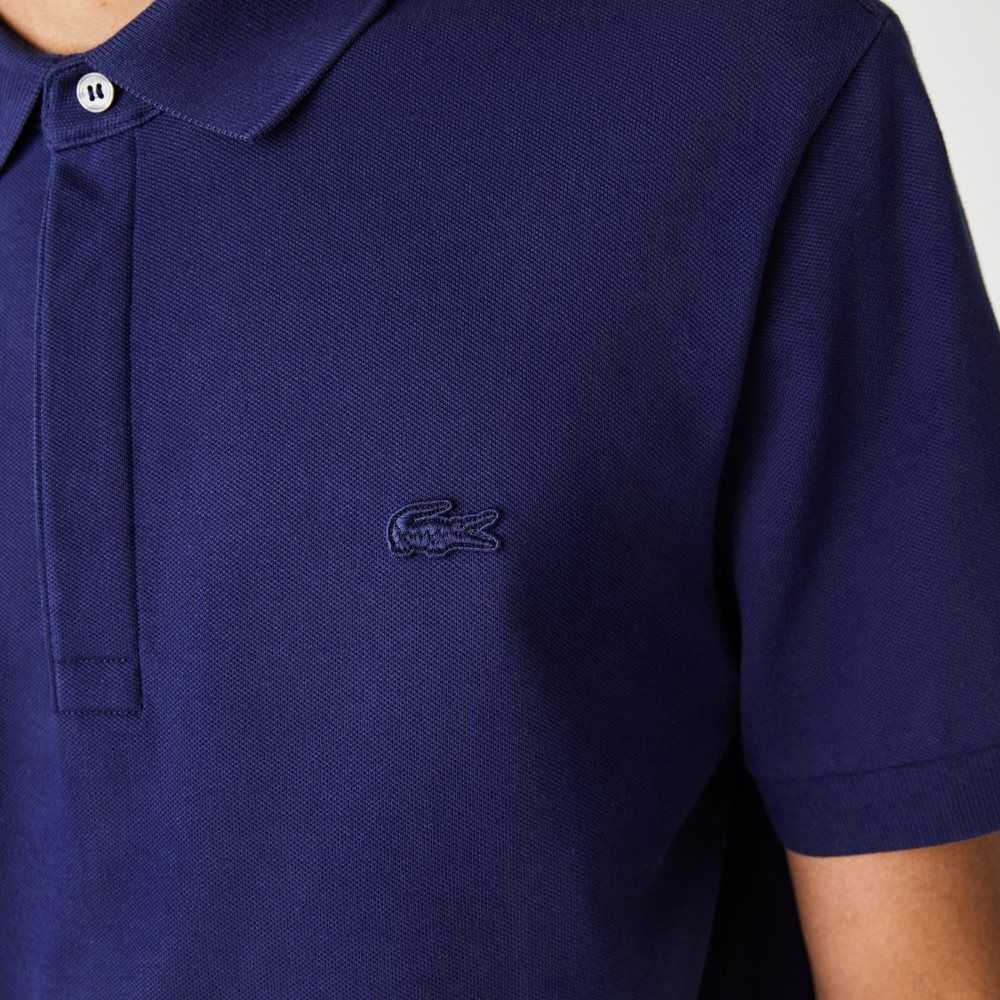 Lacoste Smart Paris Polo Stretch Cotton Blue | KSU-430219