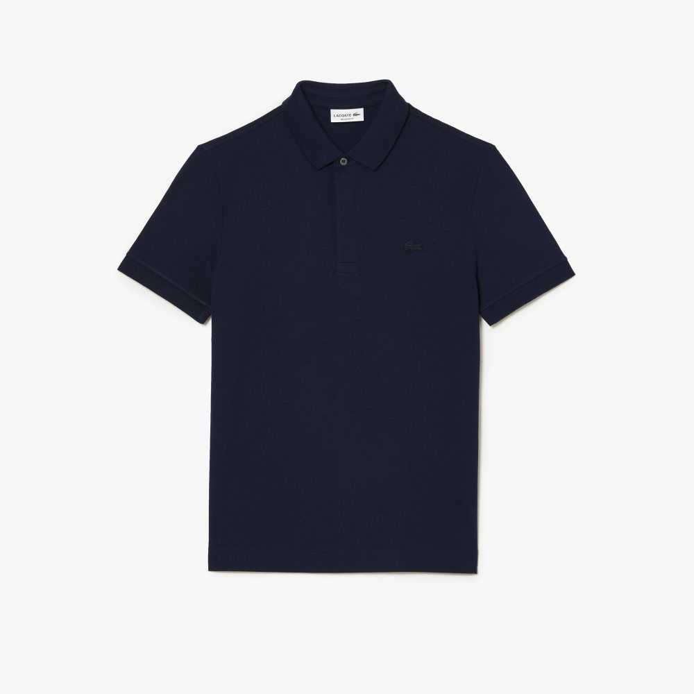 Lacoste Smart Paris Polo Stretch Cotton Navy Blue | NUK-689153