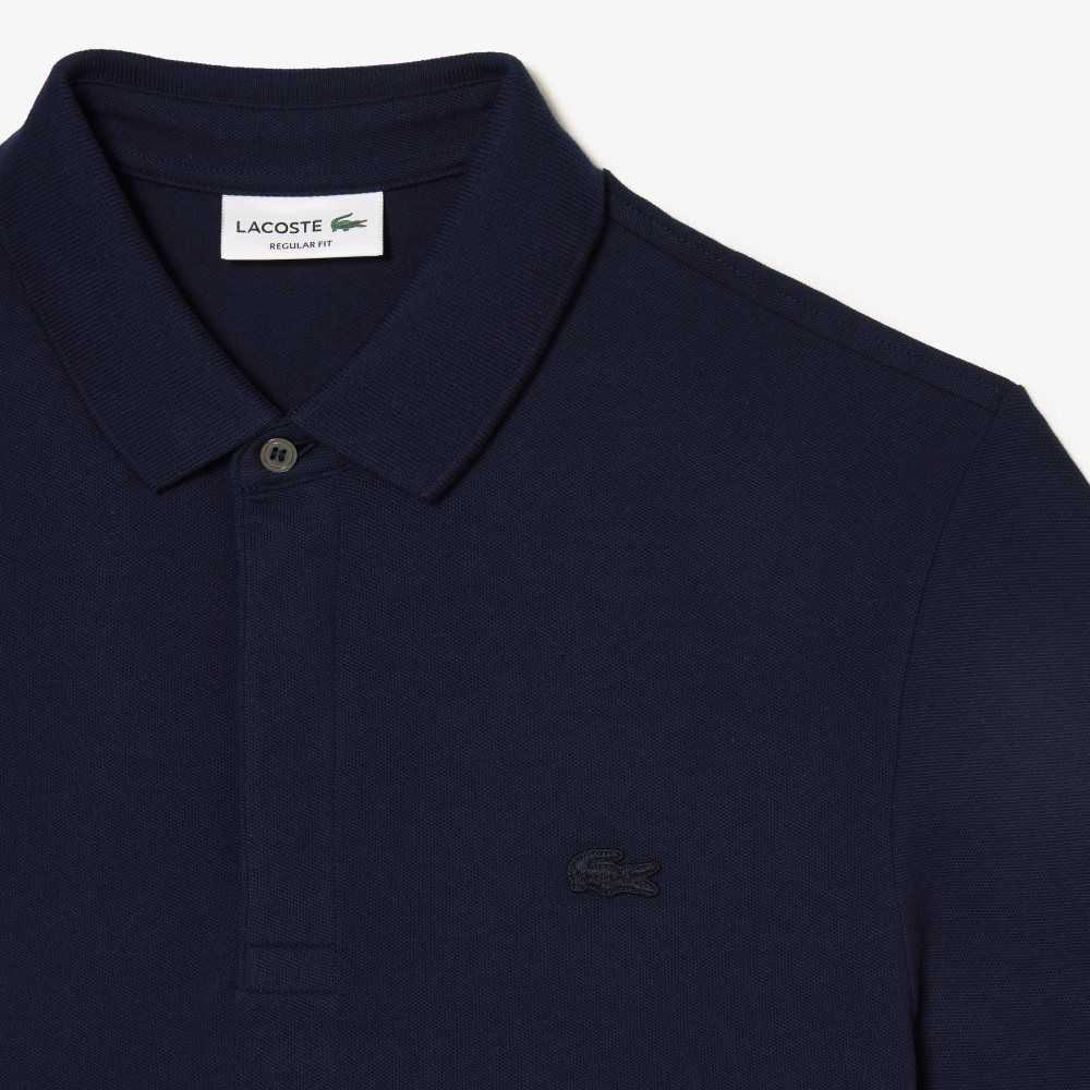 Lacoste Smart Paris Polo Stretch Cotton Navy Blue | NUK-689153