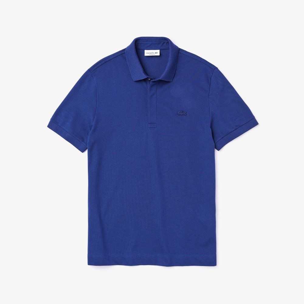 Lacoste Smart Paris Polo Stretch Cotton Navy Blue | QLV-713960