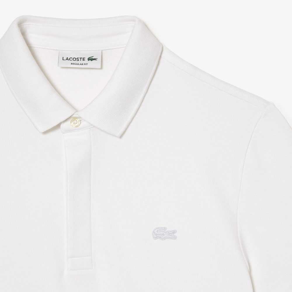 Lacoste Smart Paris Polo Stretch Cotton White | TQR-053867