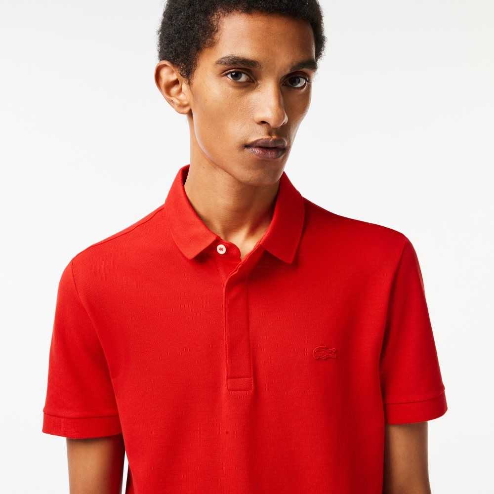 Lacoste Smart Paris Polo Stretch Cotton Red | XMS-013628