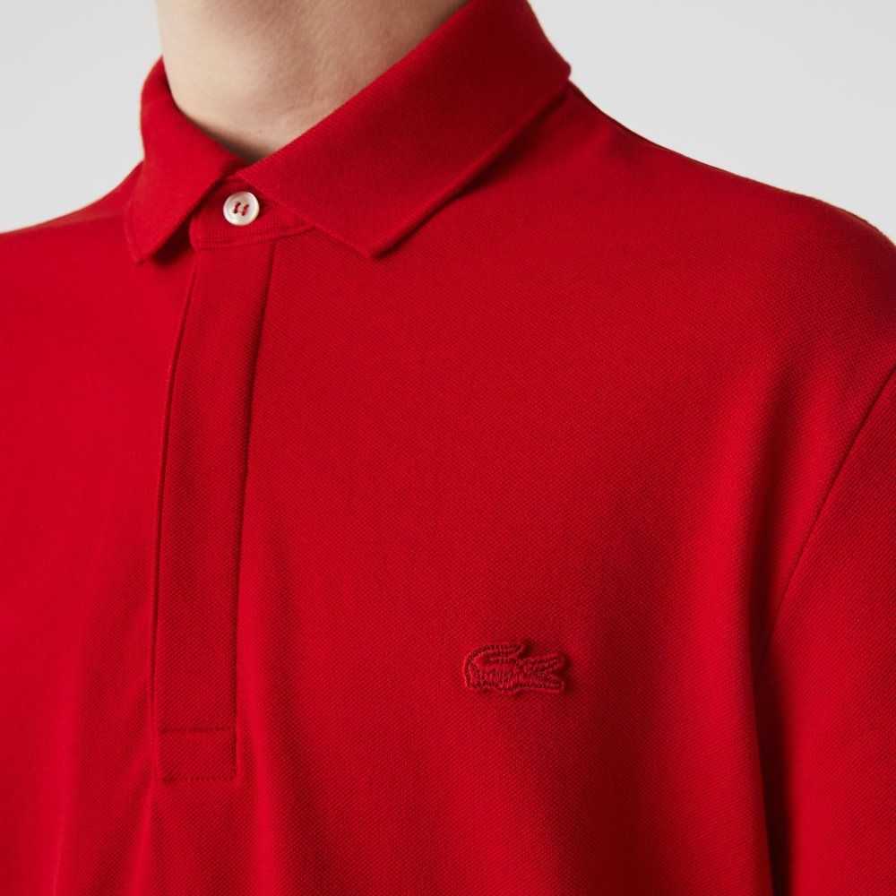 Lacoste Smart Paris Polo Stretch Cotton Red | XMS-013628