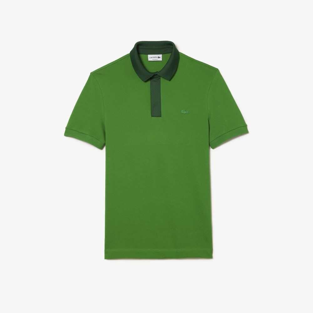 Lacoste Smart Paris Polo with cotton Petit Pique Green | JWM-419703