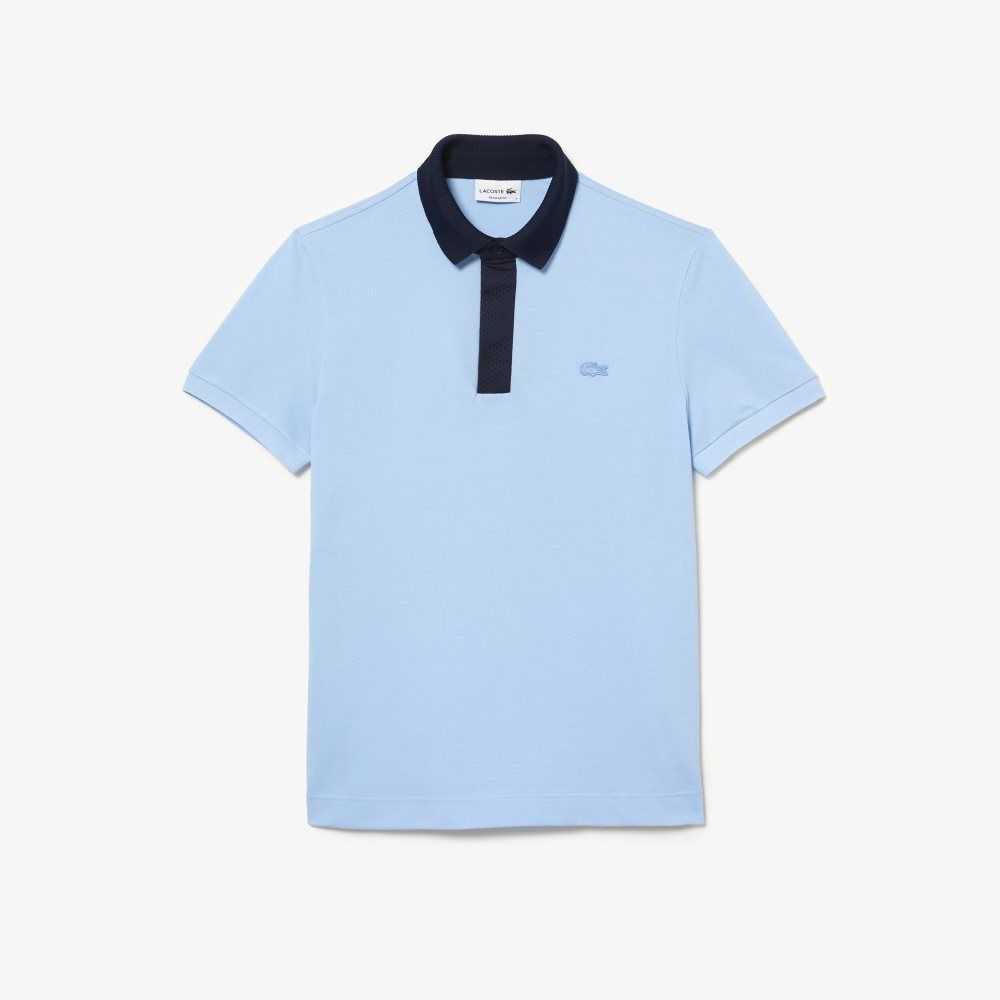 Lacoste Smart Paris Polo with cotton Petit Pique Blue / Navy Blue | QGL-023514