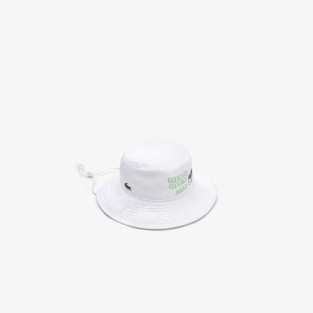 Lacoste Sport Miami Open Edition Hat White | ZDN-780945