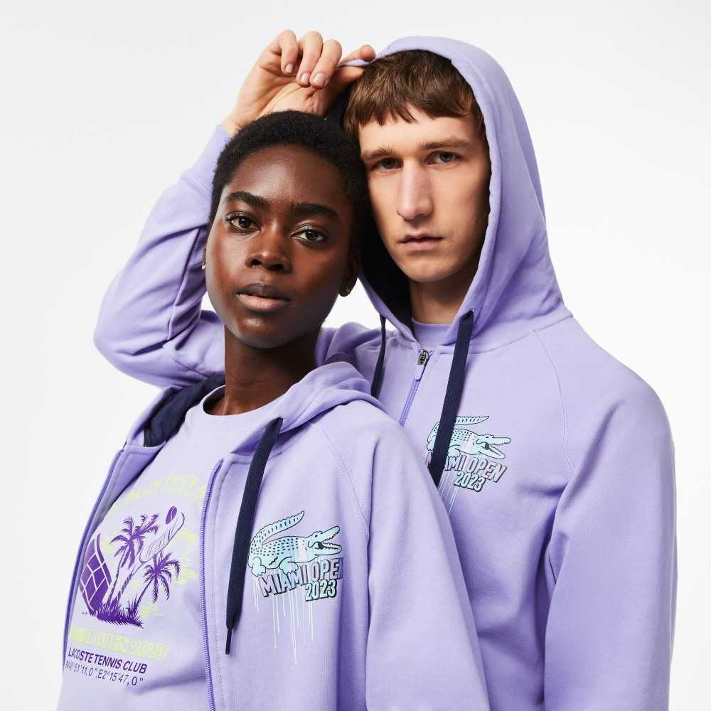 Lacoste Sport Miami Open Edition Hoodie Purple | BUY-405897